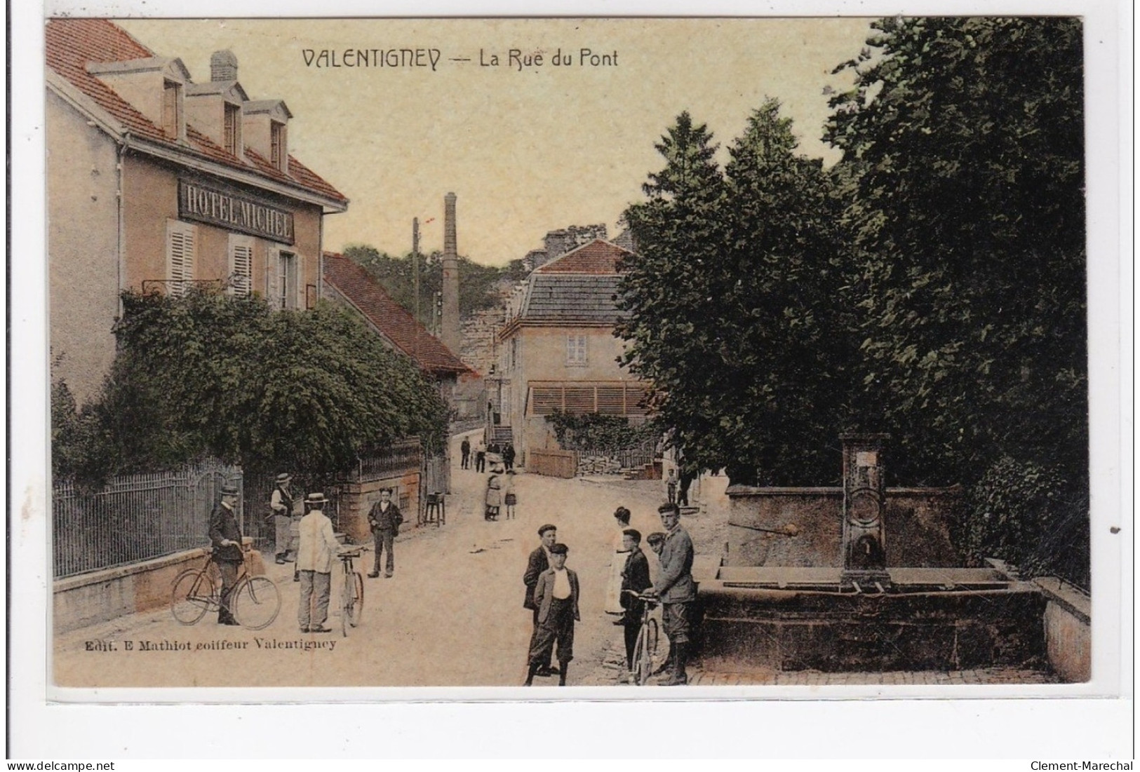 VALENTIGNEY : La Rue Du Pont - Bon état (timbre Arraché) - Valentigney