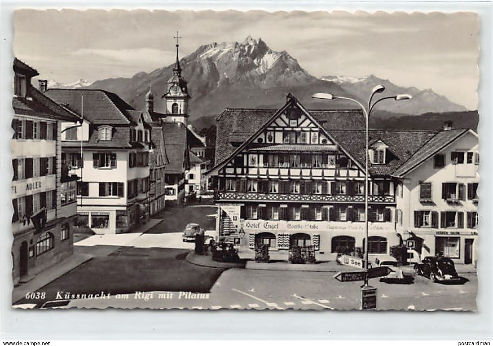 KÜSSNACHT (SZ) Hôtel Engel - Rigi - Pilatus - Verlag Rud. Suter 6038 - Küssnacht