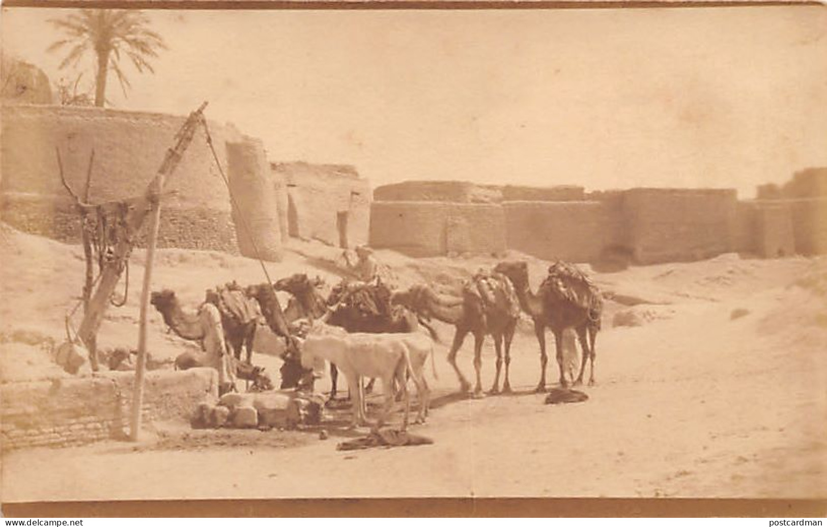 Iraq - Well Just Outside AZ ZUBAYR (spelled Zobeir) - REAL PHOTO - Publ. Unknown  - Irak