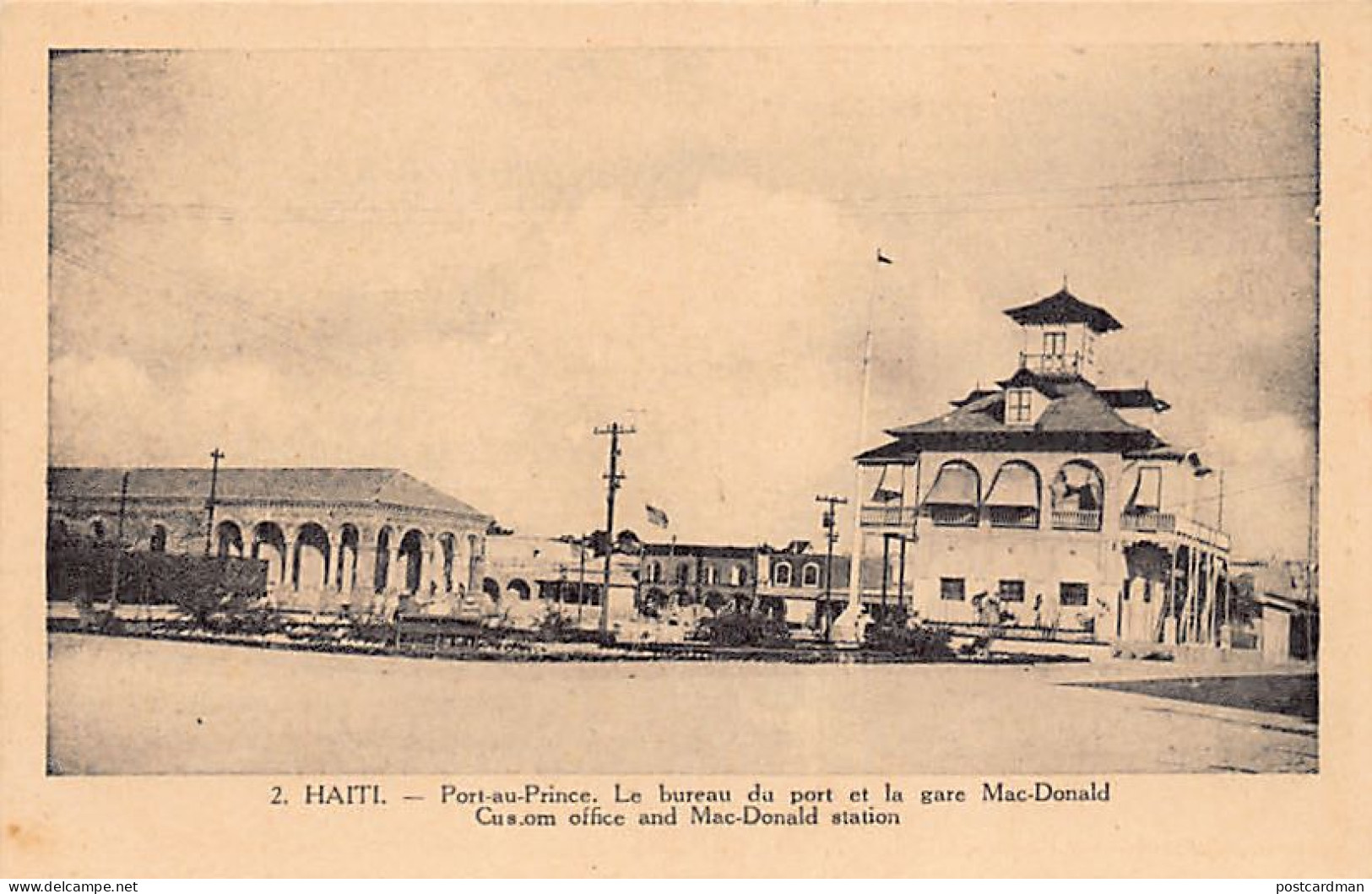 Haiti - PORT AU PRINCE - Customs Office And Mac-Donald Railroad Station - Ed. Thérèse Montas 2 - Haiti