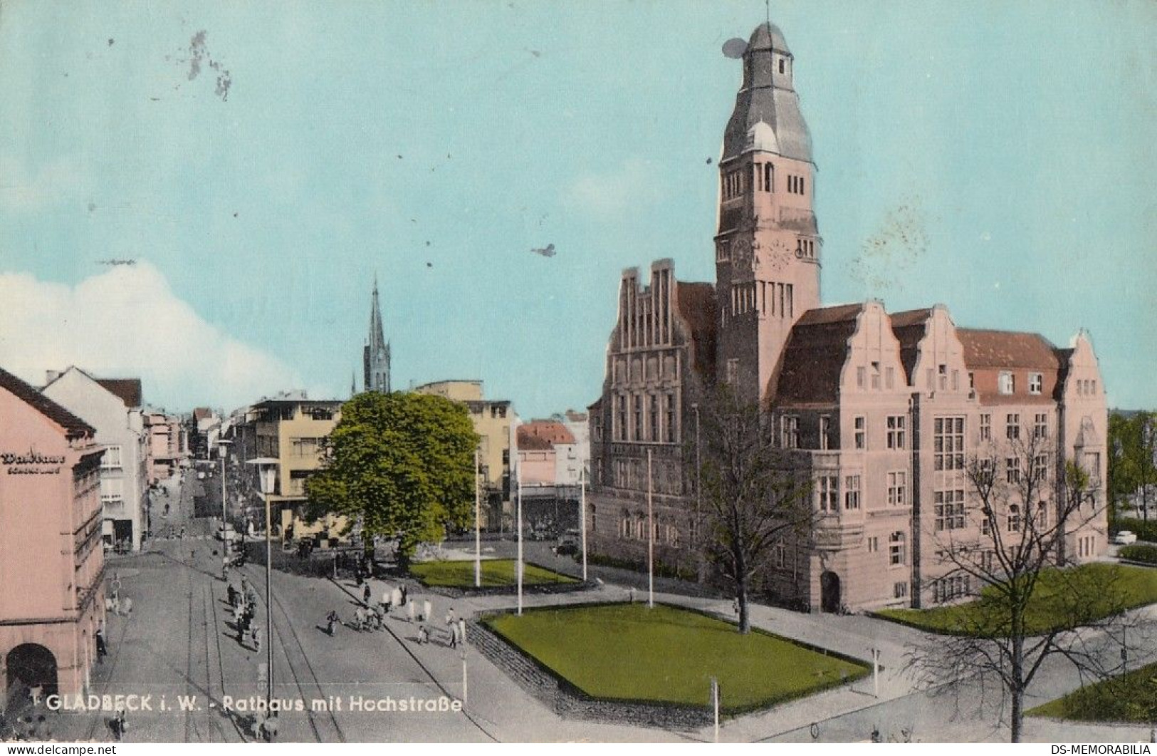 Gladbeck - Rathaus Mit Hochstrasse - Gladbeck