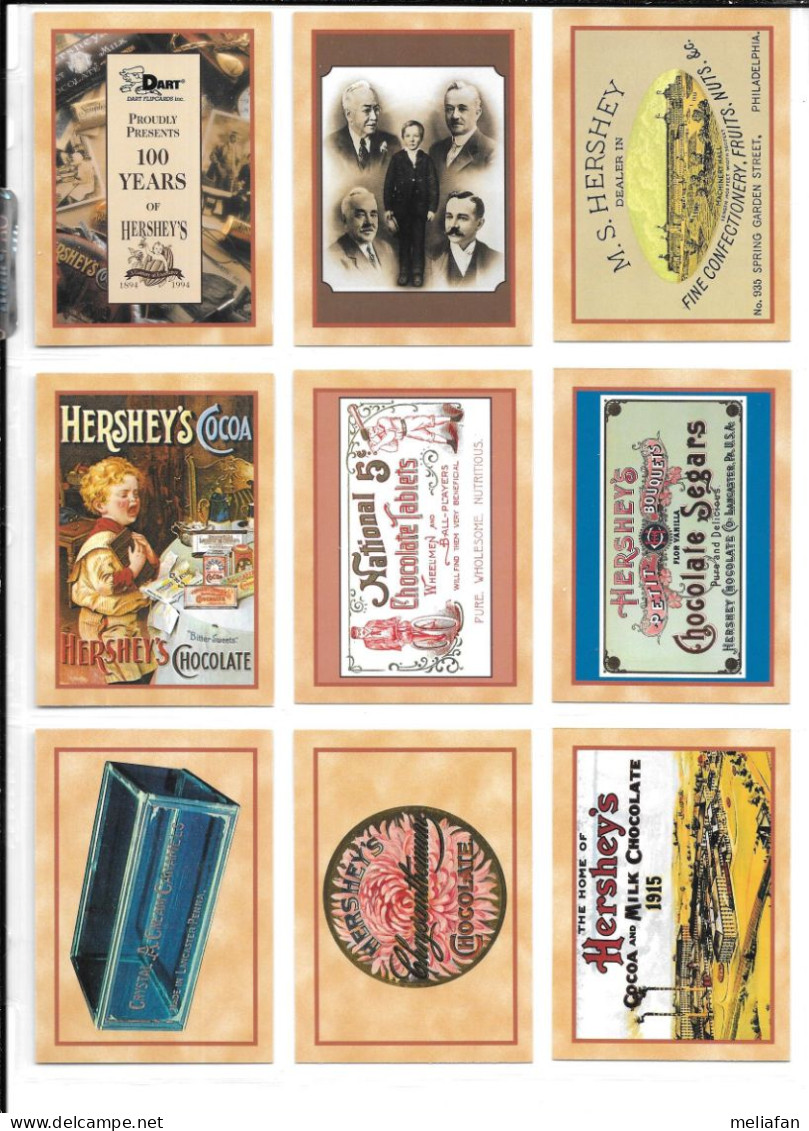 AD30 - SERIE COMPLETE 100 TRADING CARDS DART - HERSHEYS CHOCOLATE - Altri & Non Classificati