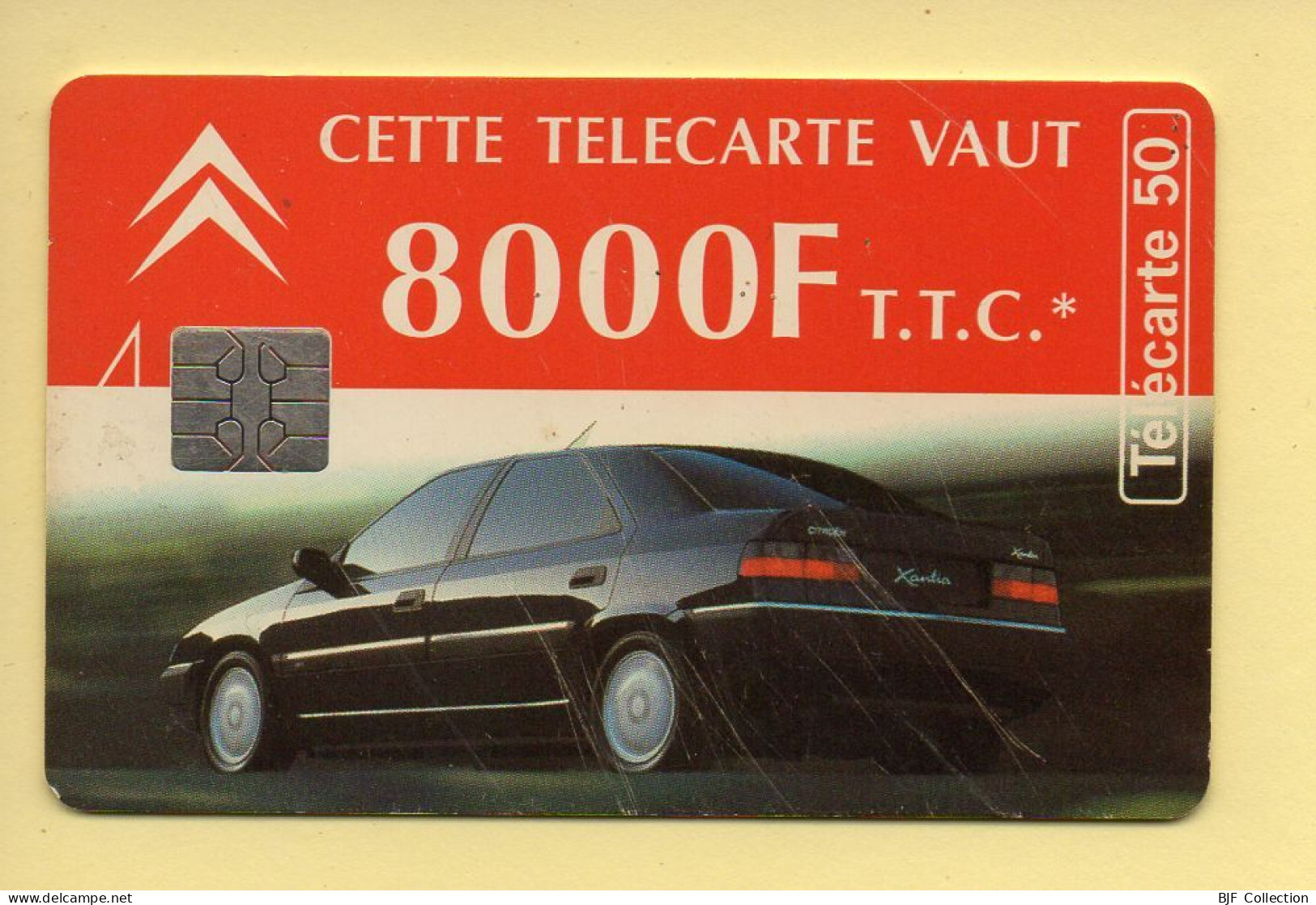 Télécarte 1994 : CITROEN XANTIA / 50 Unités / Numéro A 51014457/496211323 / 12-94 (voir Puce Et Numéro Au Dos) - 1994