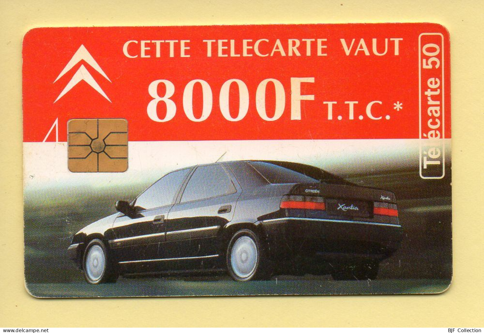 Télécarte 1994 : CITROEN XANTIA / 50 Unités / Numéro B4C030017/492383443 / 12-94 (voir Puce Et Numéro Au Dos) - 1994