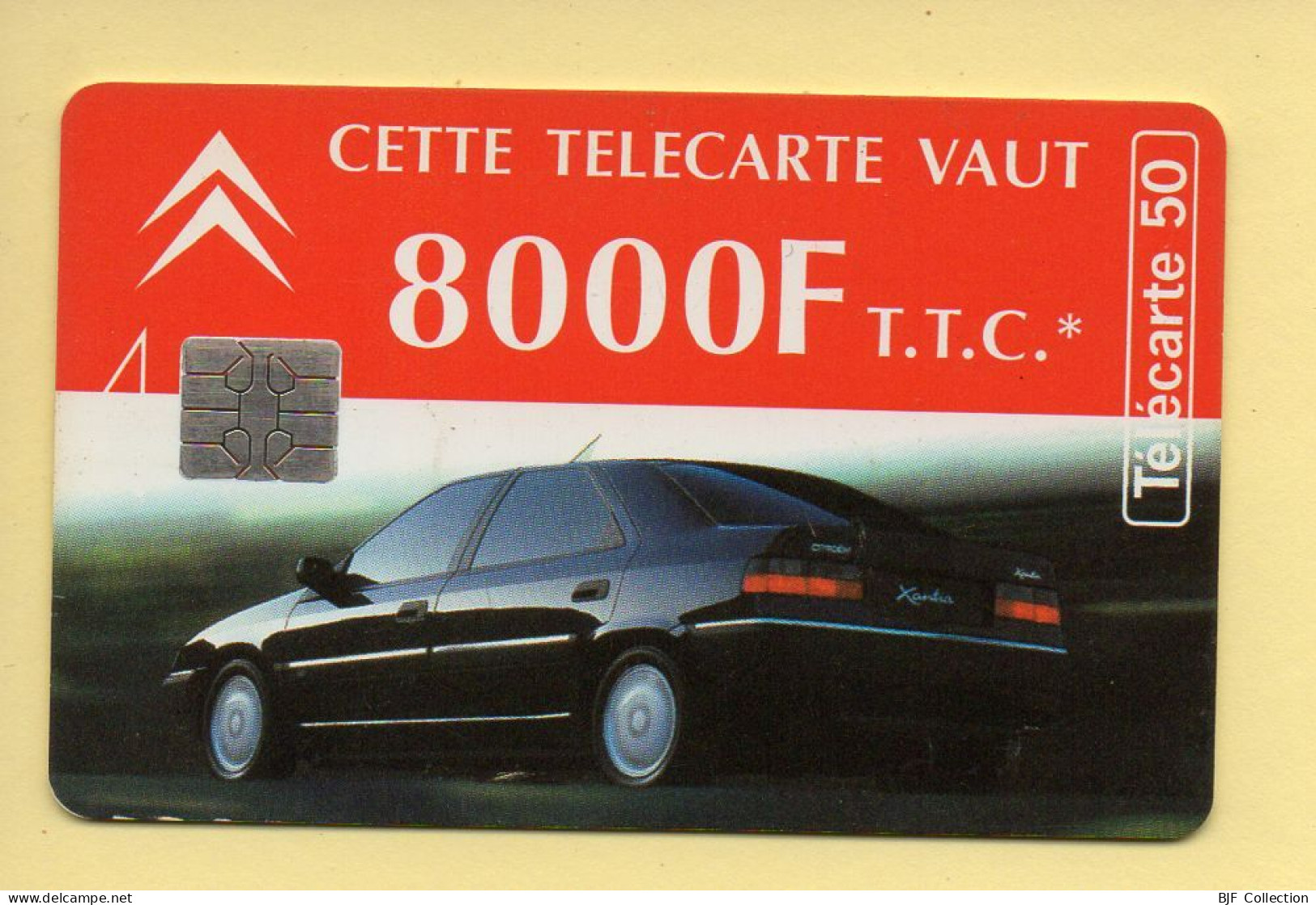 Télécarte 1994 : CITROEN XANTIA / 50 Unités / Numéro A 52114657/502651940 / 12-94 (voir Puce Et Numéro Au Dos) - 1994