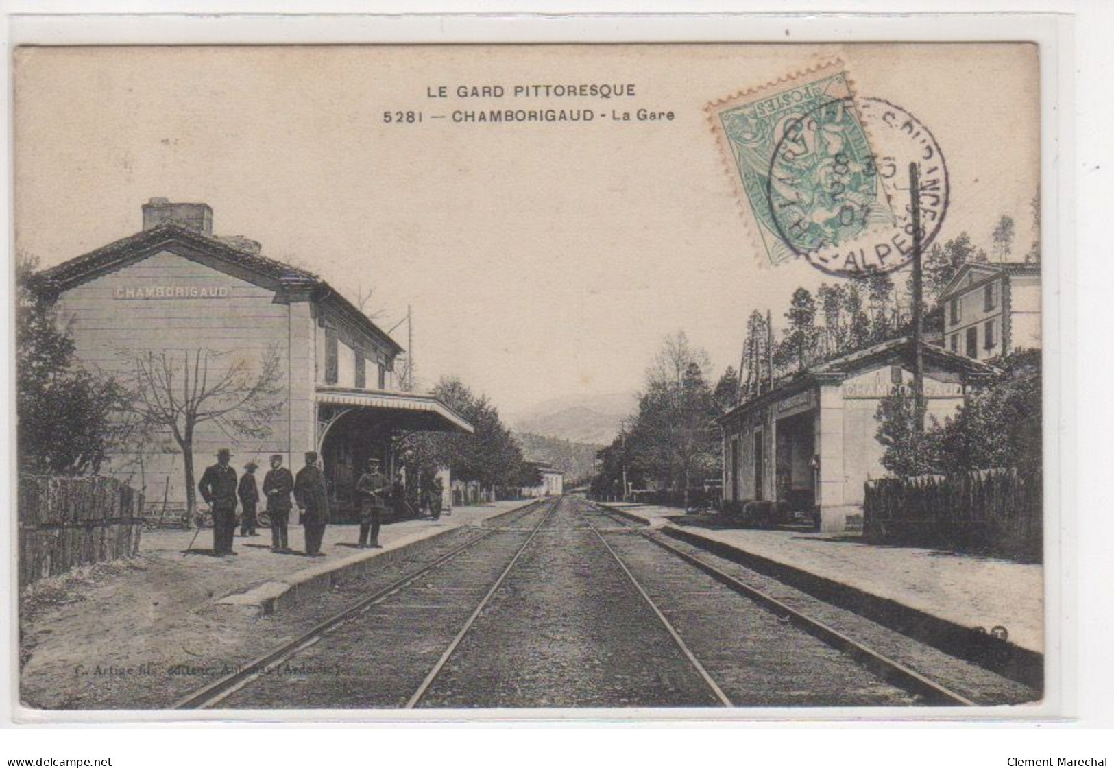 CHAMBORIGAUD : La Gare - (Le Gard Pittoresque) - Très Bon état - Chamborigaud