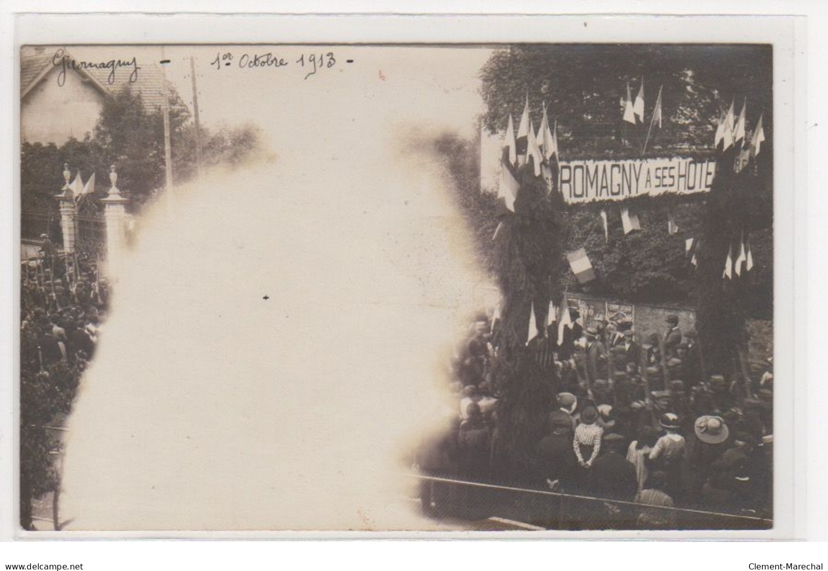 GIROMAGNY : Carte Photo De L'arrivée Du 1er Bataillon Du 42 ème Dans Sa Nouvelle Garnison En 1913 (militaire) - Giromagny