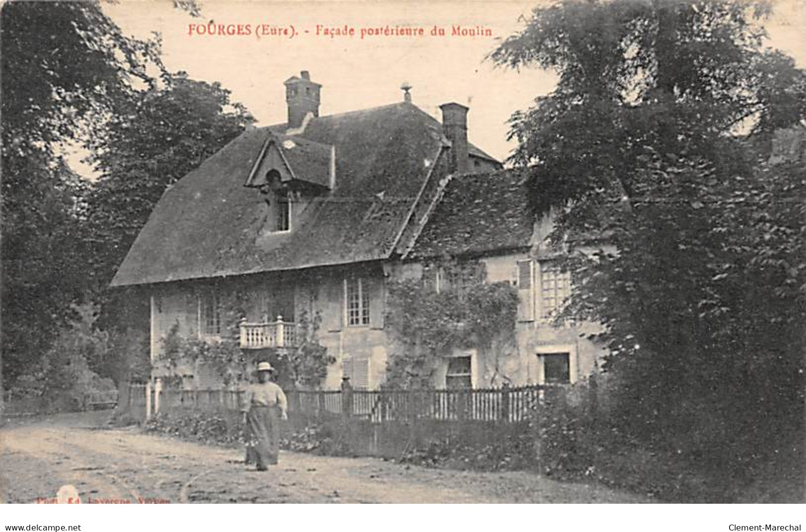 FOURGES - Façade Postérieure Du Moulin - Très Bon état - Fourges