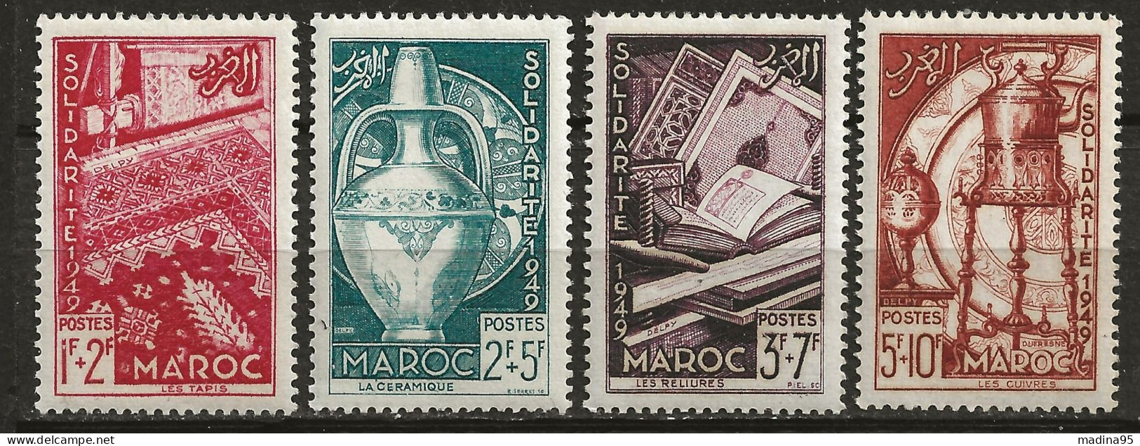 MAROC Colo:, **, N° YT 288 à 291, Série, TB - Unused Stamps