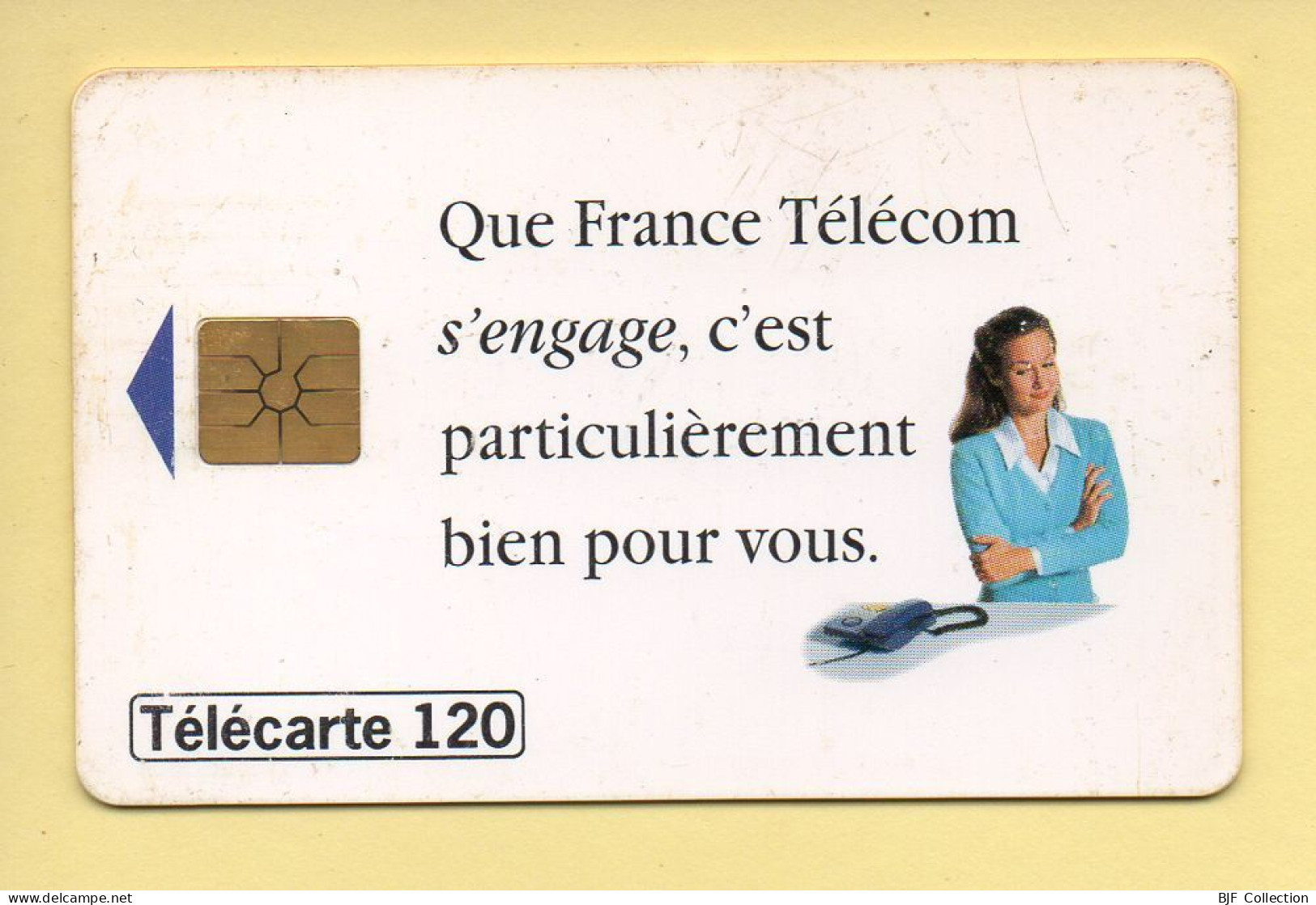 Télécarte 1995 : ENGAGEMENT France Télécom / 120 Unités / 12-95 (voir Puce Et Numéro Au Dos) - 1995