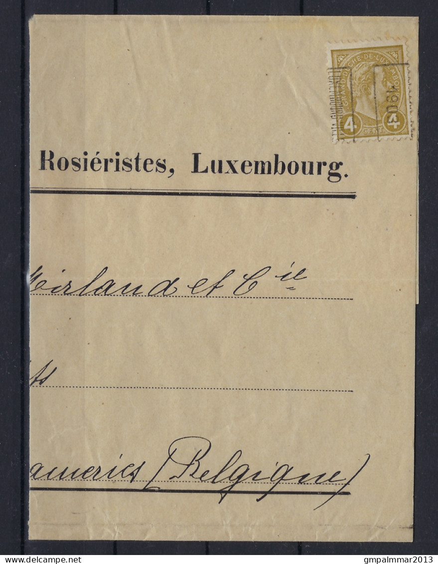 1903 BANDE DE JOURNAL Avec LUXEMBOURG PREO Nr. 14B Effigie Du GRAND-DUC ADOLPHE (de Profil) ; Voir 2 Scans !   LOT 286 - Préoblitérés