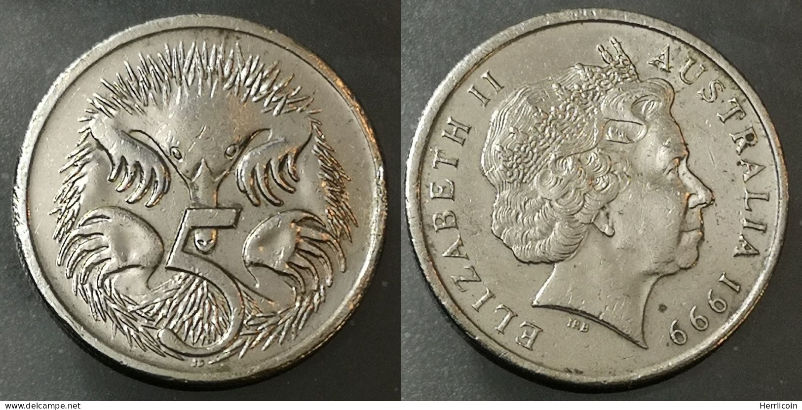 Monnaie Australie - 1999 - 5 Cents - Elizabeth II 4e Effigie - 5 Cents
