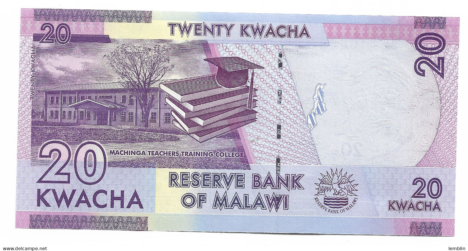 MALAWI - 20 KWACHA 2019 - Malawi