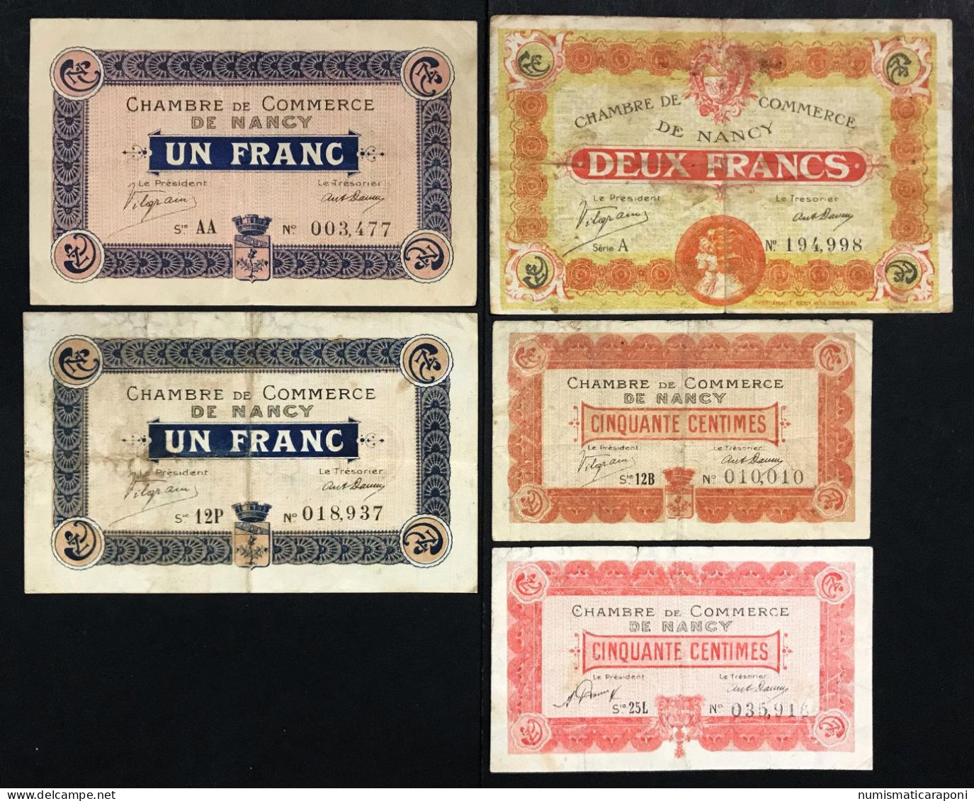 FRANCIA FRANCE 0,50 Cents 1918 1921 + 1 FRANC 1915 1918 + 2 FRANCS 1918   LOTTO.676 - Altri & Non Classificati