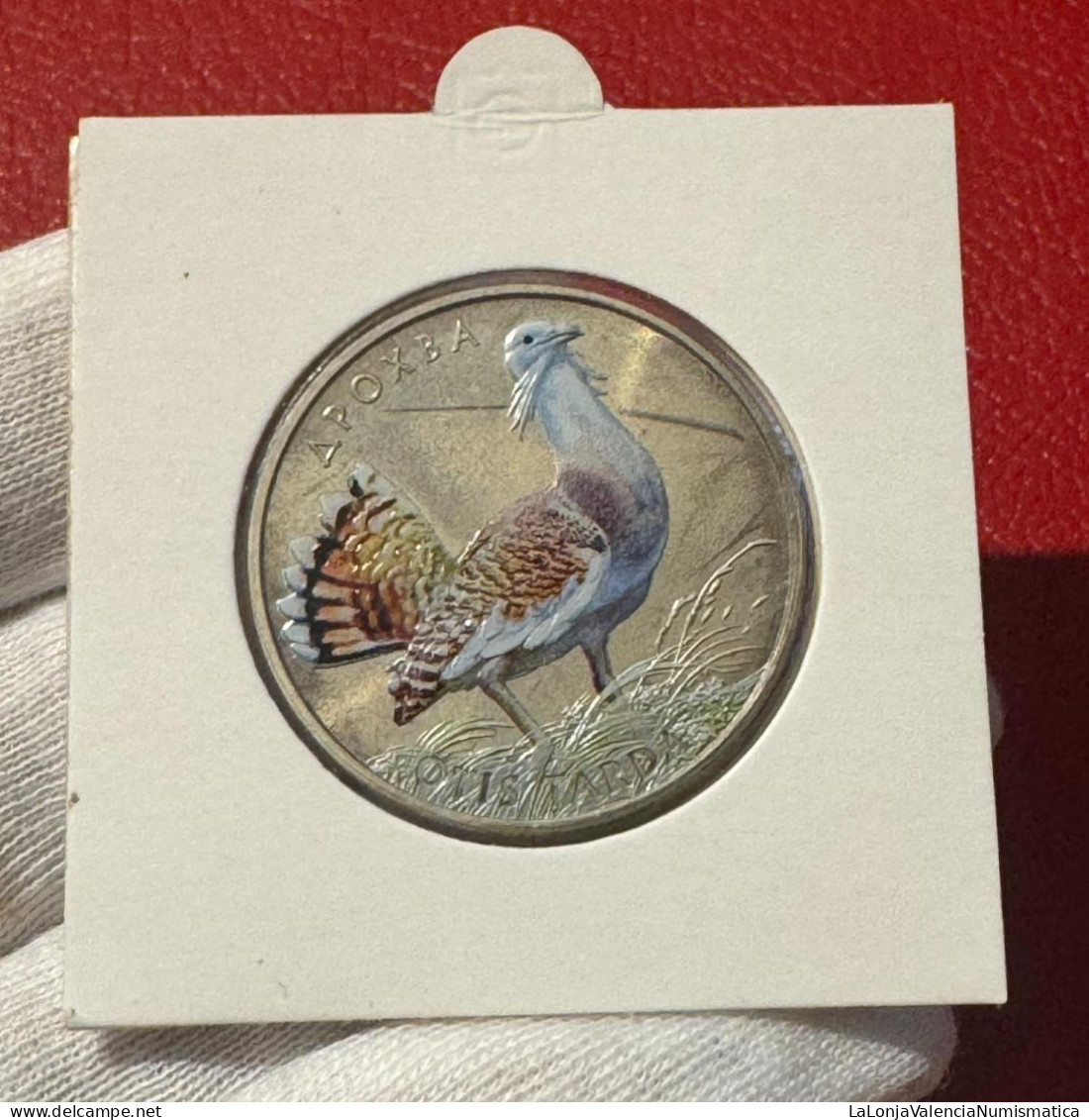 Ucrania Ukraine 2 Hryvni Great Bustard 2013 Km 698 Coloreada Sc Unc - Ucrania