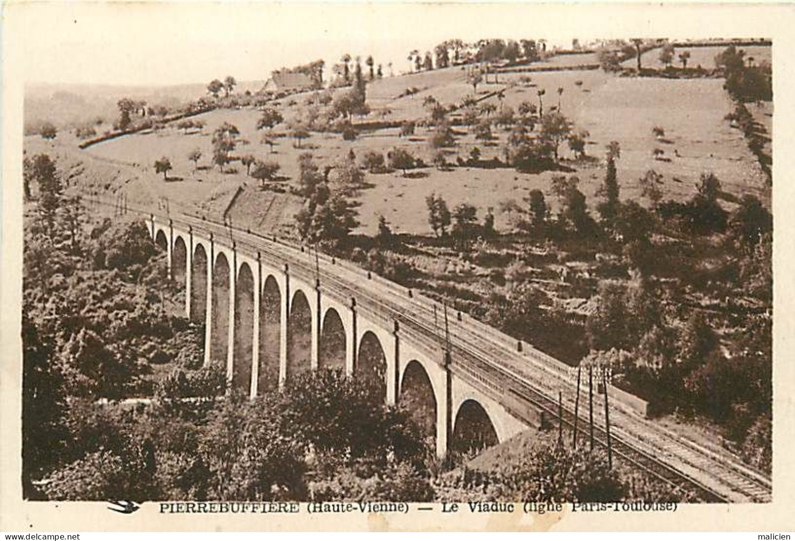 - Haute Vienne -ref-A511- Pierre Buffière - Viaduc - Ligne De Chemin De Fer Paris Toulouse - - Pierre Buffiere