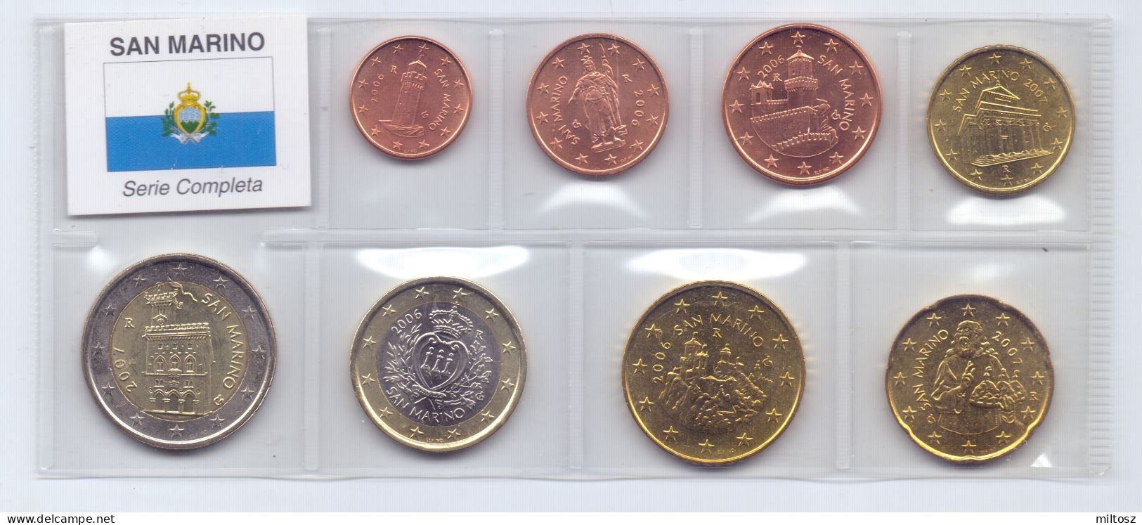 San Marino 7 Euro Coins Set - Saint-Marin