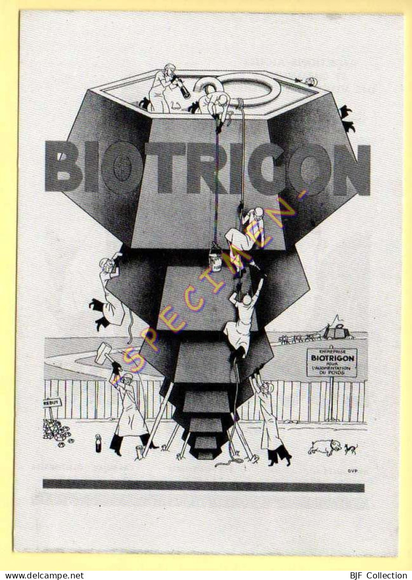 Publicité Médicale : BIOTRIGON (tirage Limité 750 Exemplaires.)(voir Scan Recto-verso) - Santé