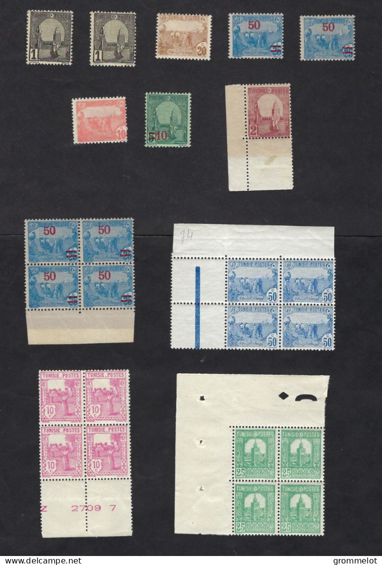 TUNISIE Lot De Timbres Avant 1950, Neufs ** Sauf 1 Timbre *, Très Beaux - Nuovi