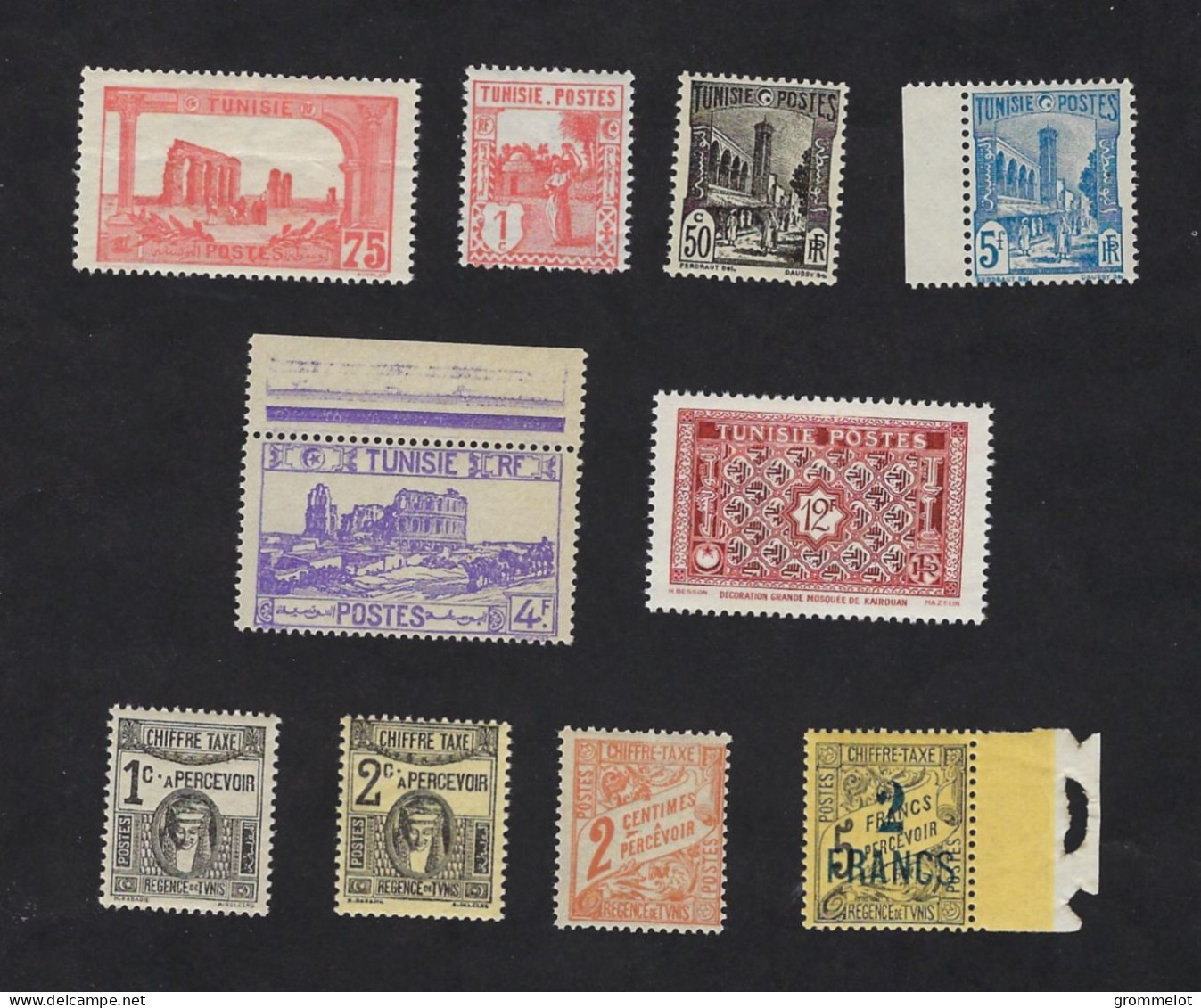 TUNISIE Lot De Timbres Avant 1950, Neufs ** Sauf 1 Timbre *, Très Beaux - Neufs