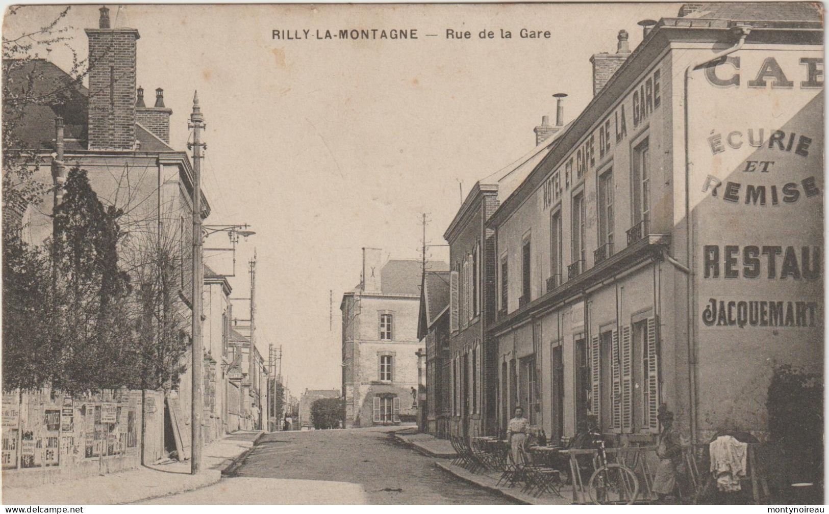 Marne : RILLY La  Montagne : Rue De La  Gare - Rilly-la-Montagne
