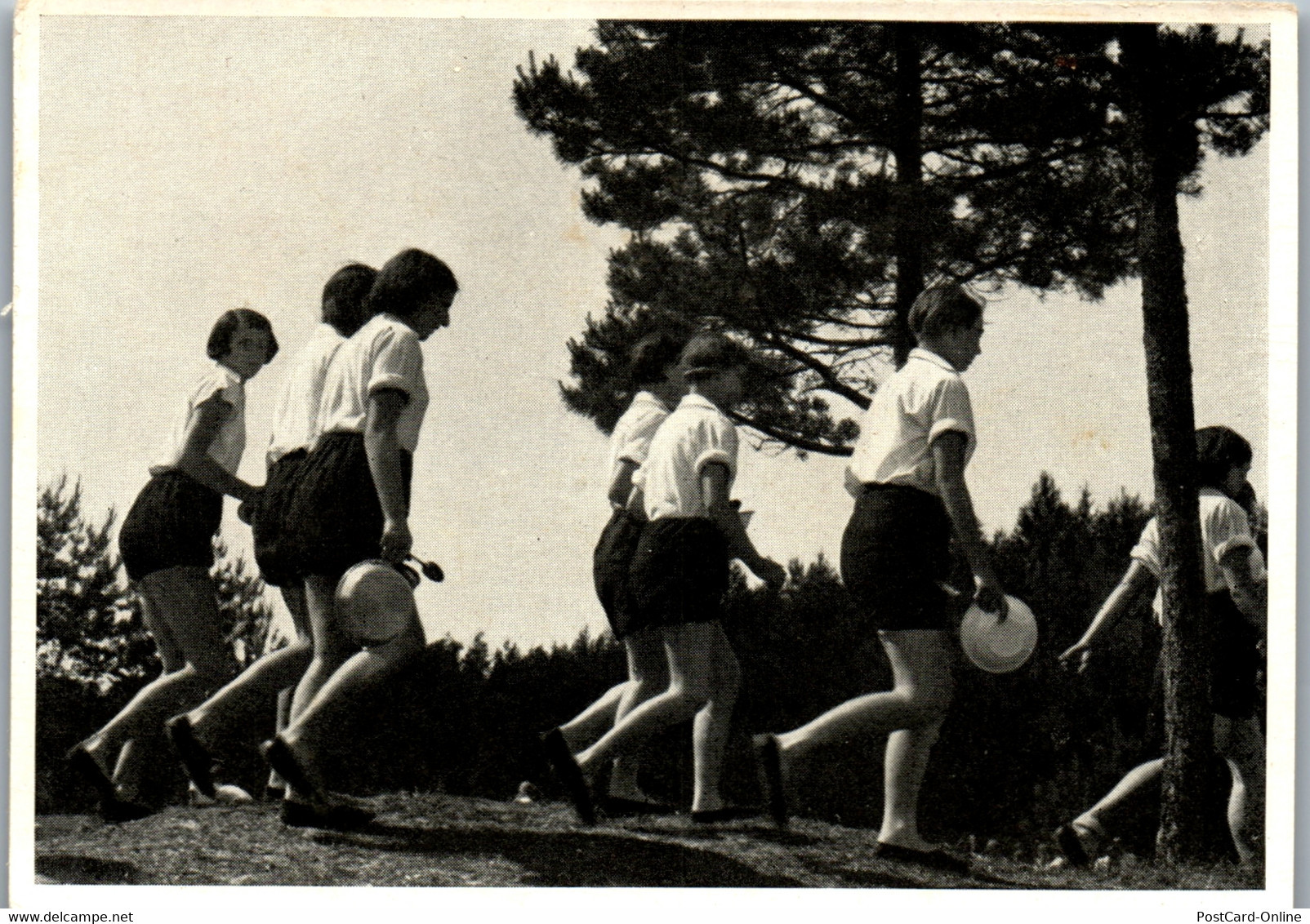 35445 - Zigarettenbilder - Männer Und Ereignisse Unserer Zeit , Serie II , Nr. 68 , Schulungslager BDM , Poberow An Der - Andere & Zonder Classificatie