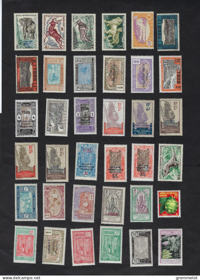 Ex Colonies : Lot De 71 Timbres Neufs Sans Trace De Charnière, Cote 67€, Très Beaux - Collections