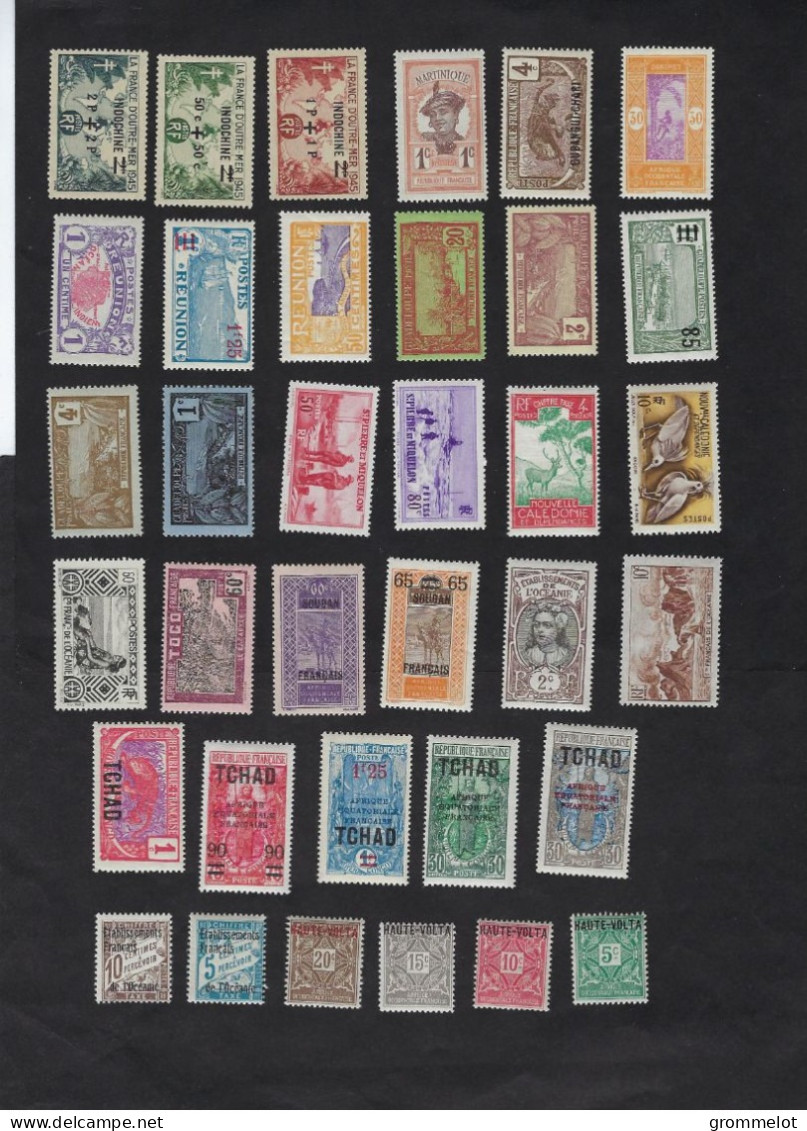 Ex Colonies : Lot De 71 Timbres Neufs Sans Trace De Charnière, Cote 67€, Très Beaux - Verzamelingen