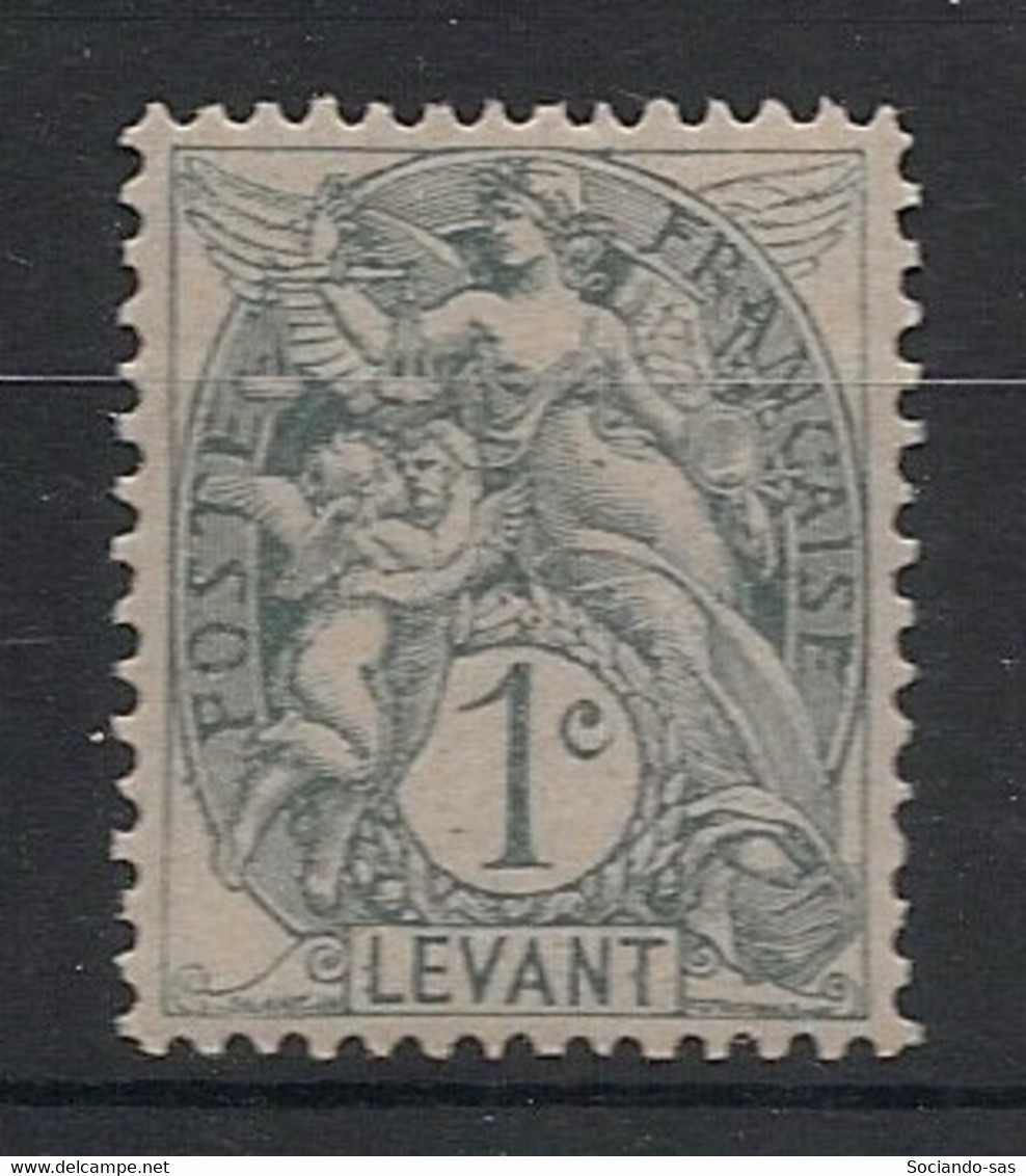 LEVANT - 1902-20 - N°YT. 9a - Type Blanc 1c Gris-noir - Neuf Luxe ** / MNH / Postfrisch - Ungebraucht