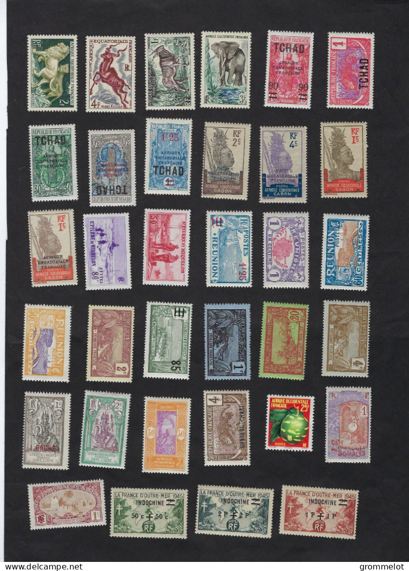 Ex Colonies : Lot De 57 Timbres Neufs Sans Trace De Charnière, Cote 54€, Très Beaux - Sammlungen