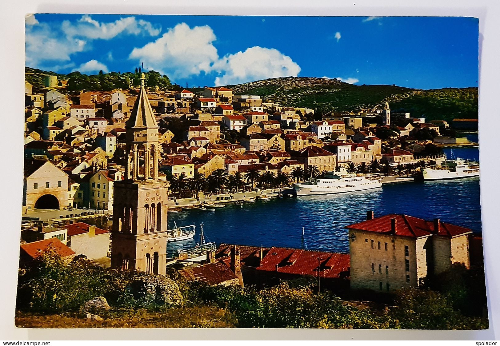 Ex-Yugoslavia-Vintage Photo Postcard-Croatia-Hrvatska-HVAR-1974-used With Stamp-#9 - Yugoslavia