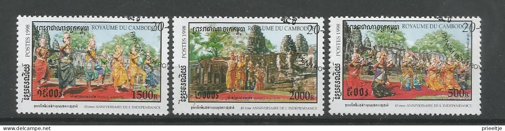 Cambodja 1998 45 Y. Independance  Y.T. 1562/1564 (0) - Cambodja