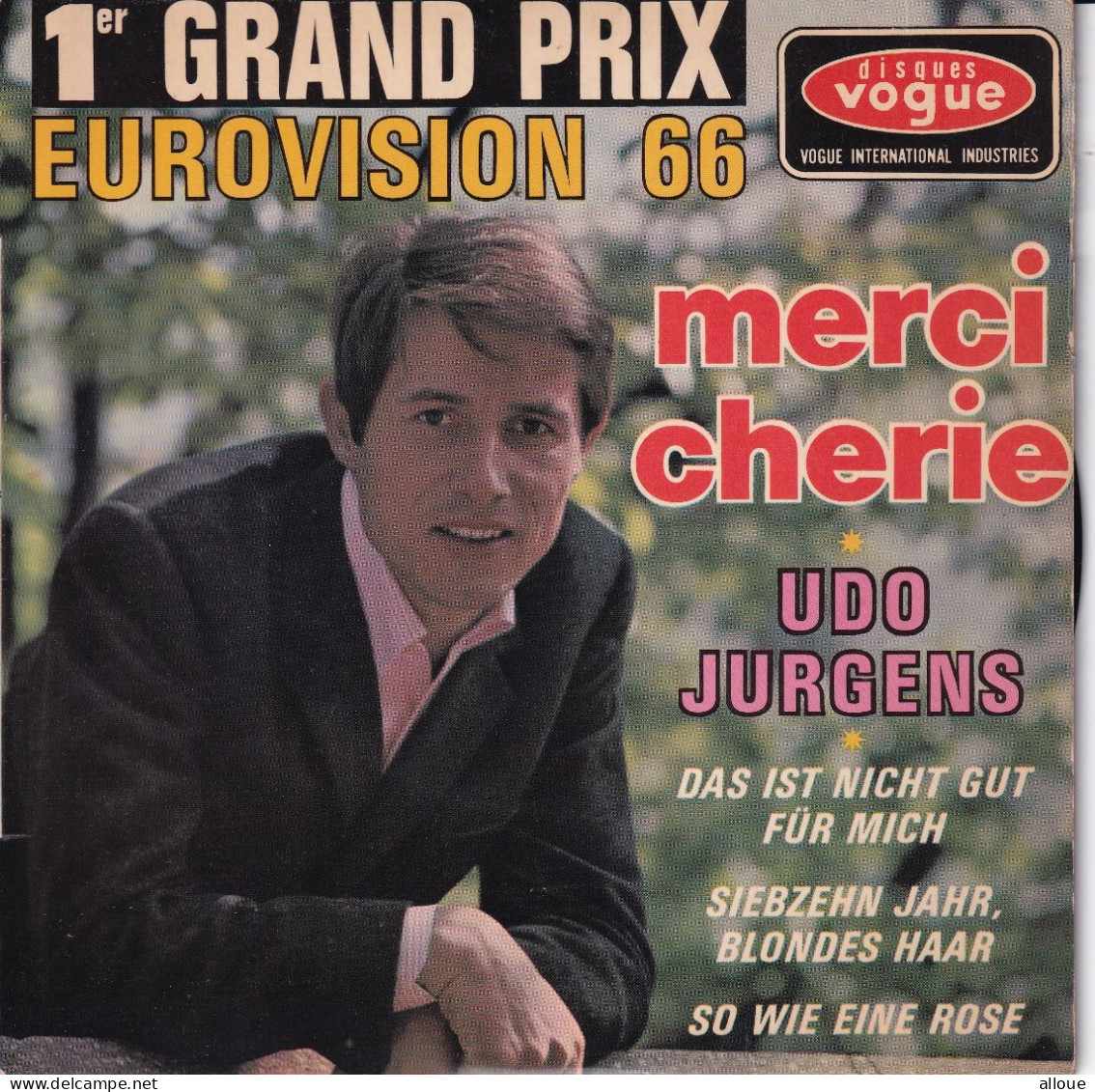 UDO JURGENS - FR EP EUROVISION 1966  - MERCI CHERIE + 3 - Otros - Canción Alemana
