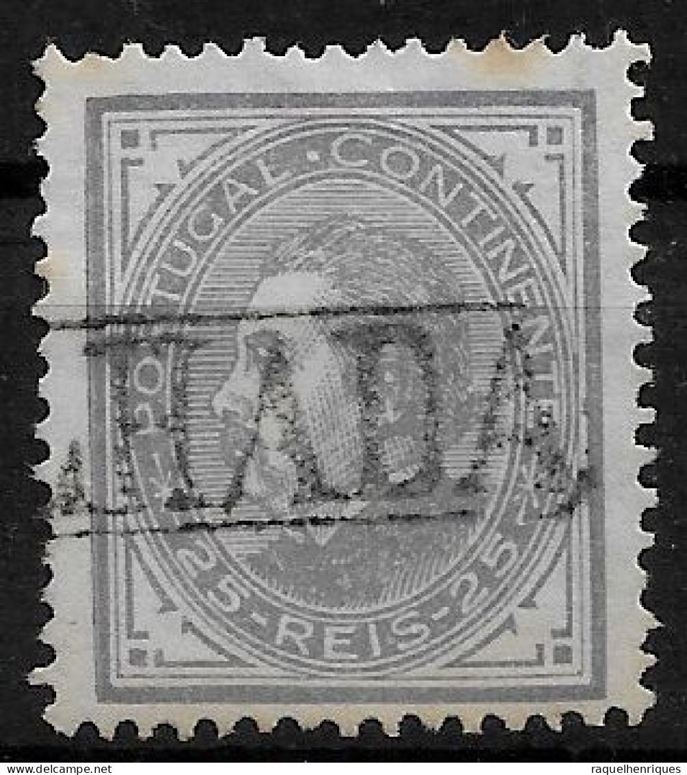 PORTUGAL 1880-81 D. LUIS I 25R P:12.5 USED CARIMBO (NP#94-P18-L6) - Usati