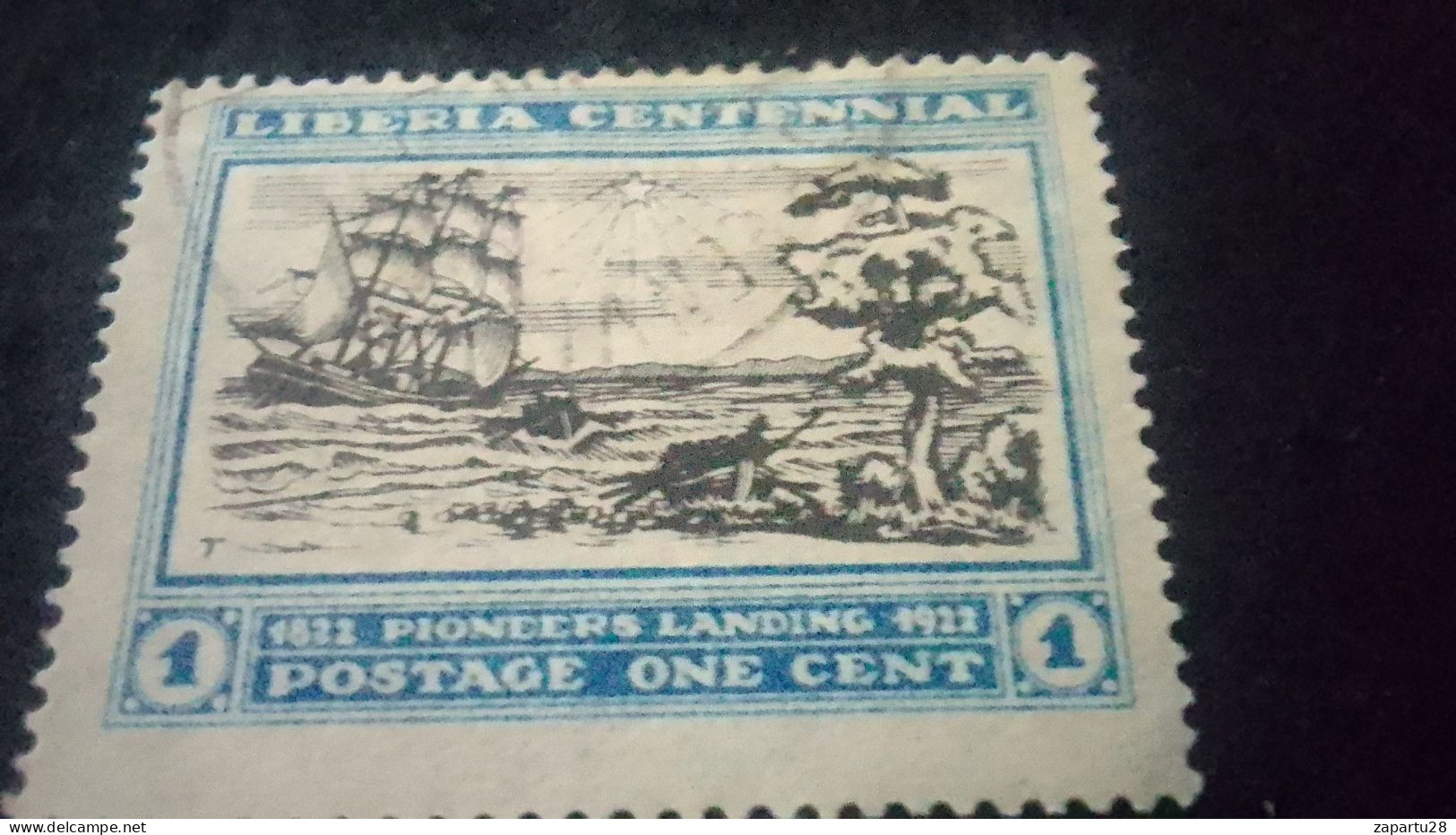 LİBERYA-1920-30-    1   C      DAMGALI - Liberia