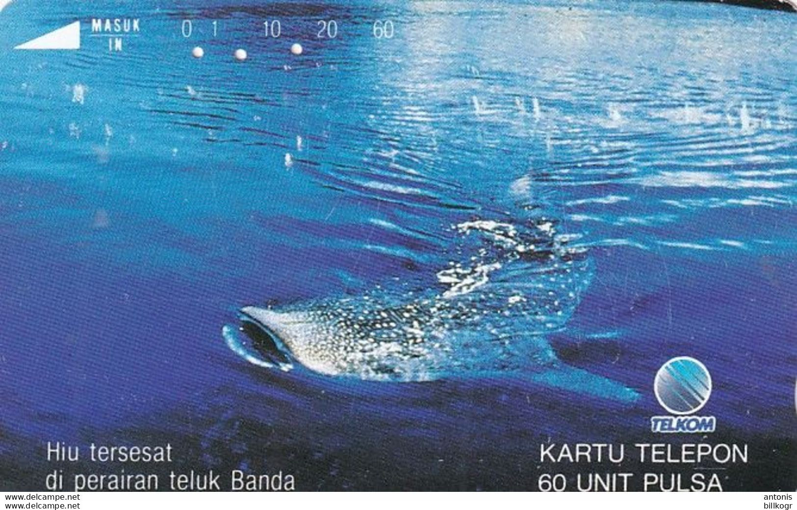 INDONESIA - Whale Shark, 09/93, Used - Indonésie