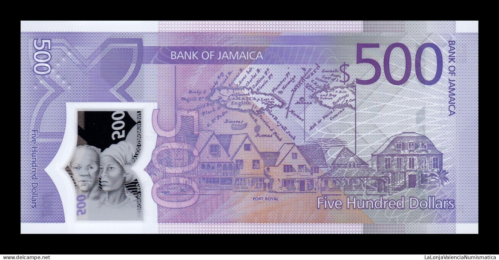 Jamaica 500 Dollars Commemorative 2022 Pick 98 Polymer Sc Unc - Giamaica