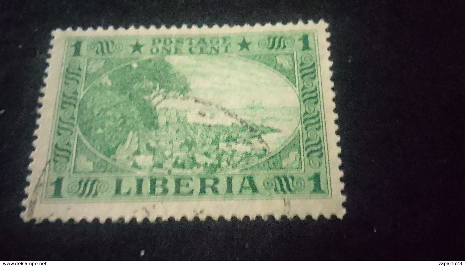 LİBERYA-1920-30-    1   C      DAMGALI - Liberia