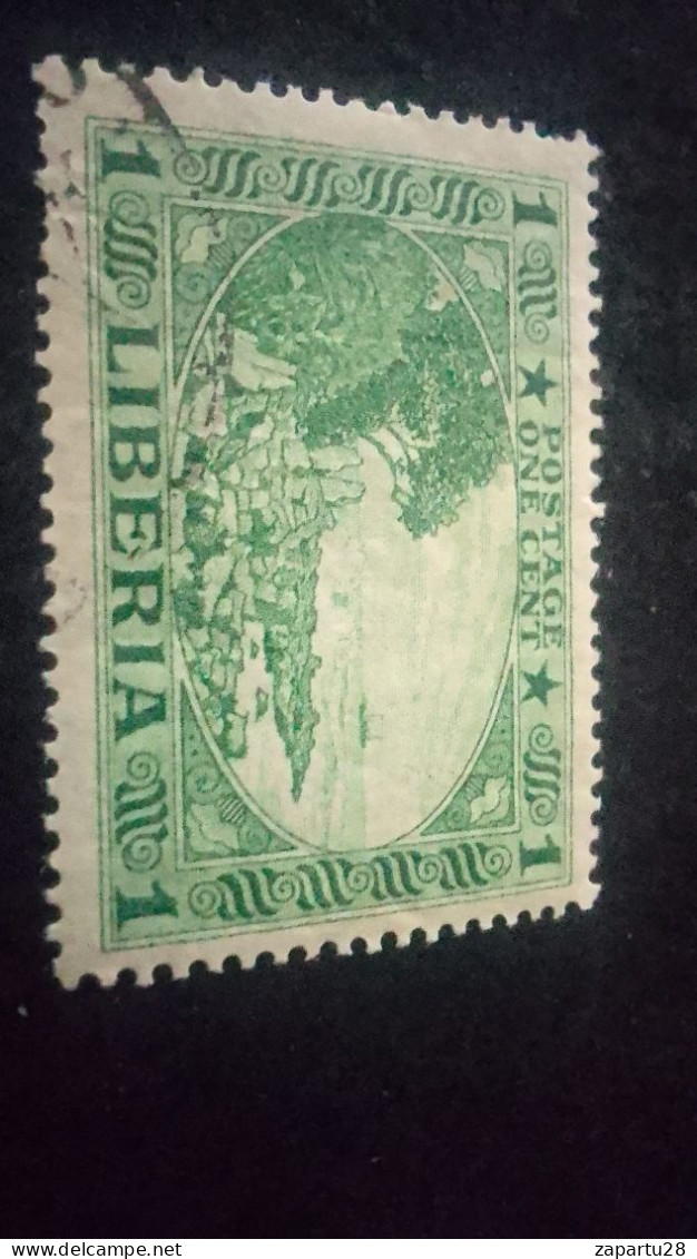 LİBERYA-1920-30-    1   C      DAMGALI - Liberia