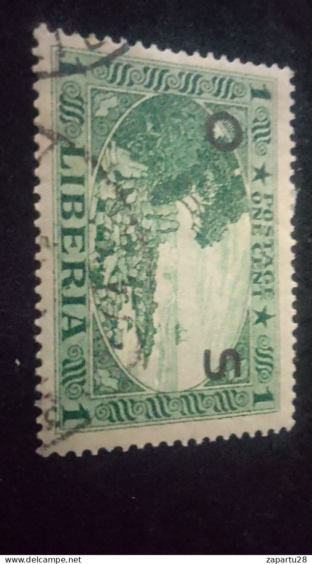 LİBERYA-1920-30-    1   C      DAMGALI - Liberia