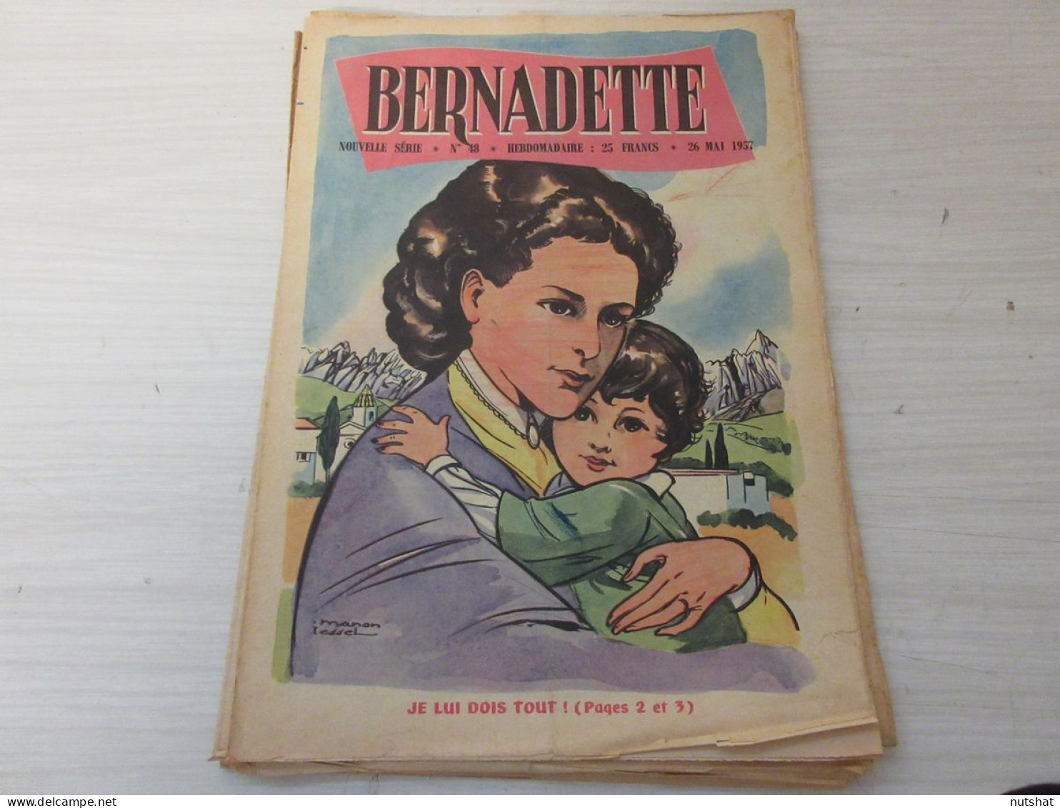 JOURNAL BD BERNADETTE 048 26.05.1957 SPECIAL FETE Des MERES Les NIDS Des OISEAUX - Bernadette