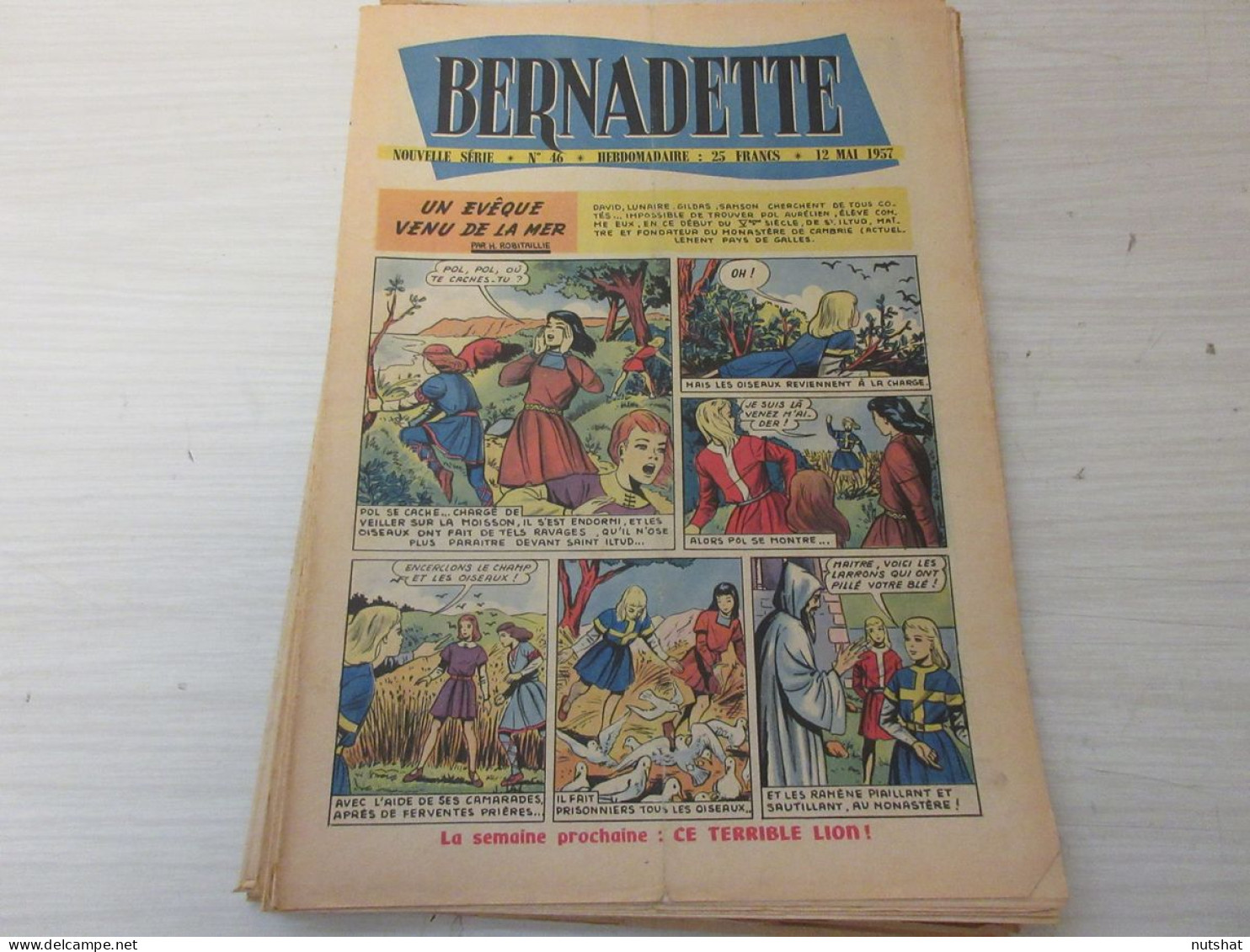 JOURNAL BD BERNADETTE 046 12.05.1957 Le MOIS De MARIE Ingrid BERGMAN GRAPHOLOGIE - Bernadette