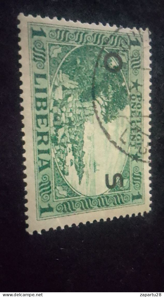 LİBERYA-1920-30-    1   C      DAMGALI - Liberia