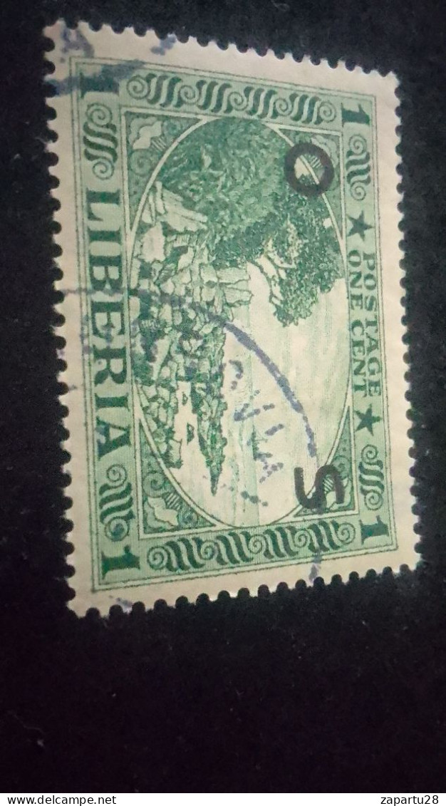 LİBERYA-1920-30-    1   C      DAMGALI - Liberia