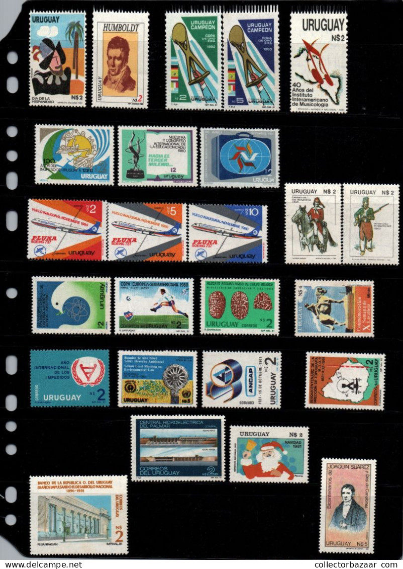 Uruguay 1981 - 1985 Complete Stamp Collection MNH ** - Uruguay