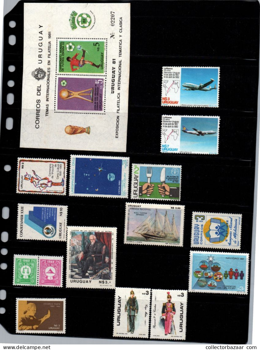 Uruguay 1981 - 1985 Complete Stamp Collection MNH ** - Uruguay