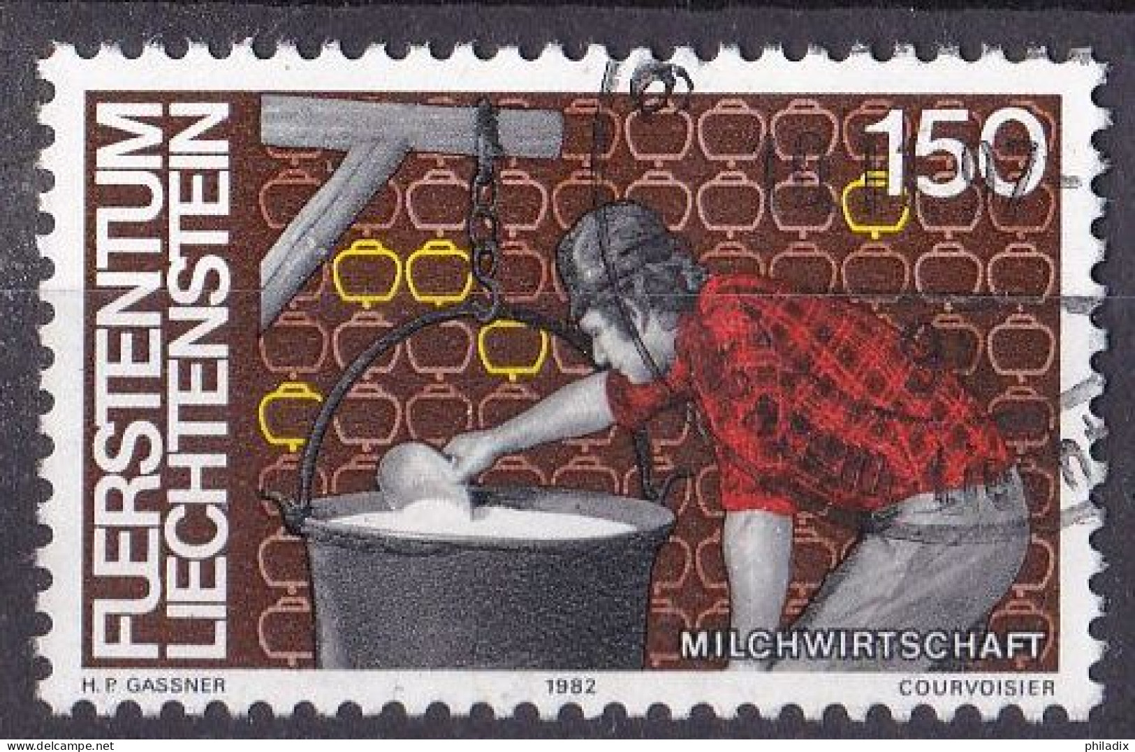 # Liechtenstein Marke Von 1982 O/used (A5-4) - Used Stamps