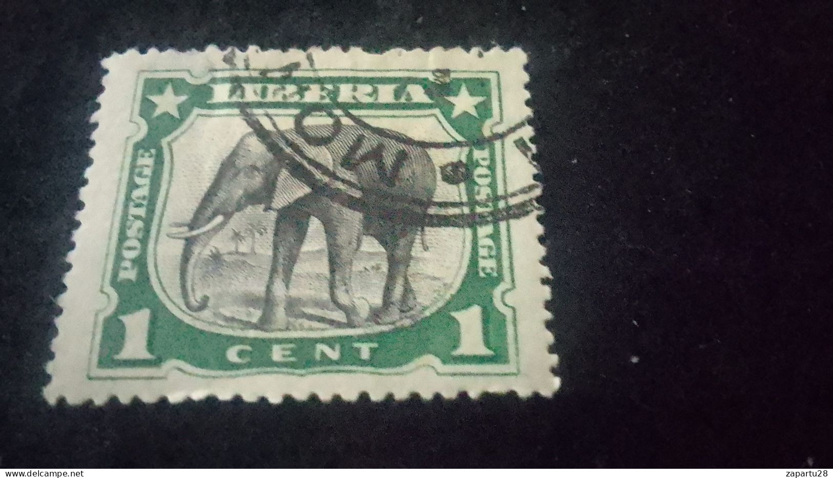 LİBERYA-1900-10-    1   C      DAMGALI - Liberia