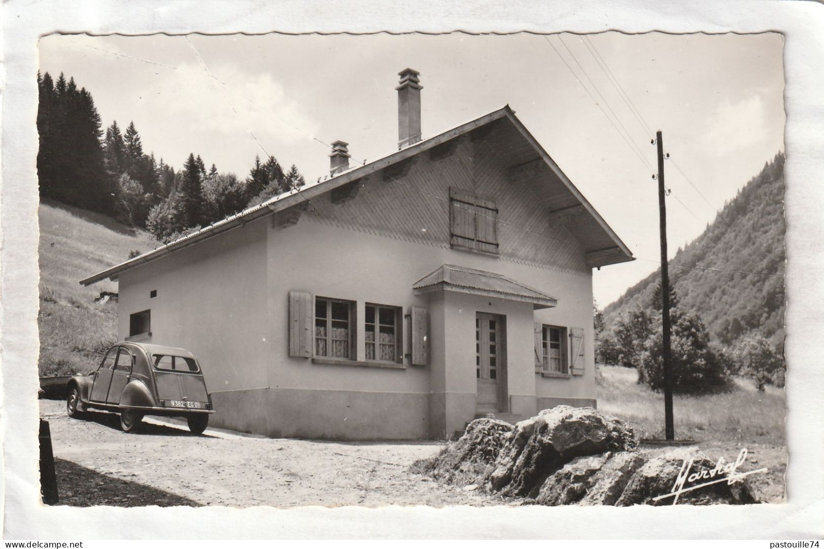 CPSM :  14 X 9  -  PONT  DES  GETS  -  Colonie  N.-D.  Des  Vallées. -  L'Infirmerie - Les Gets