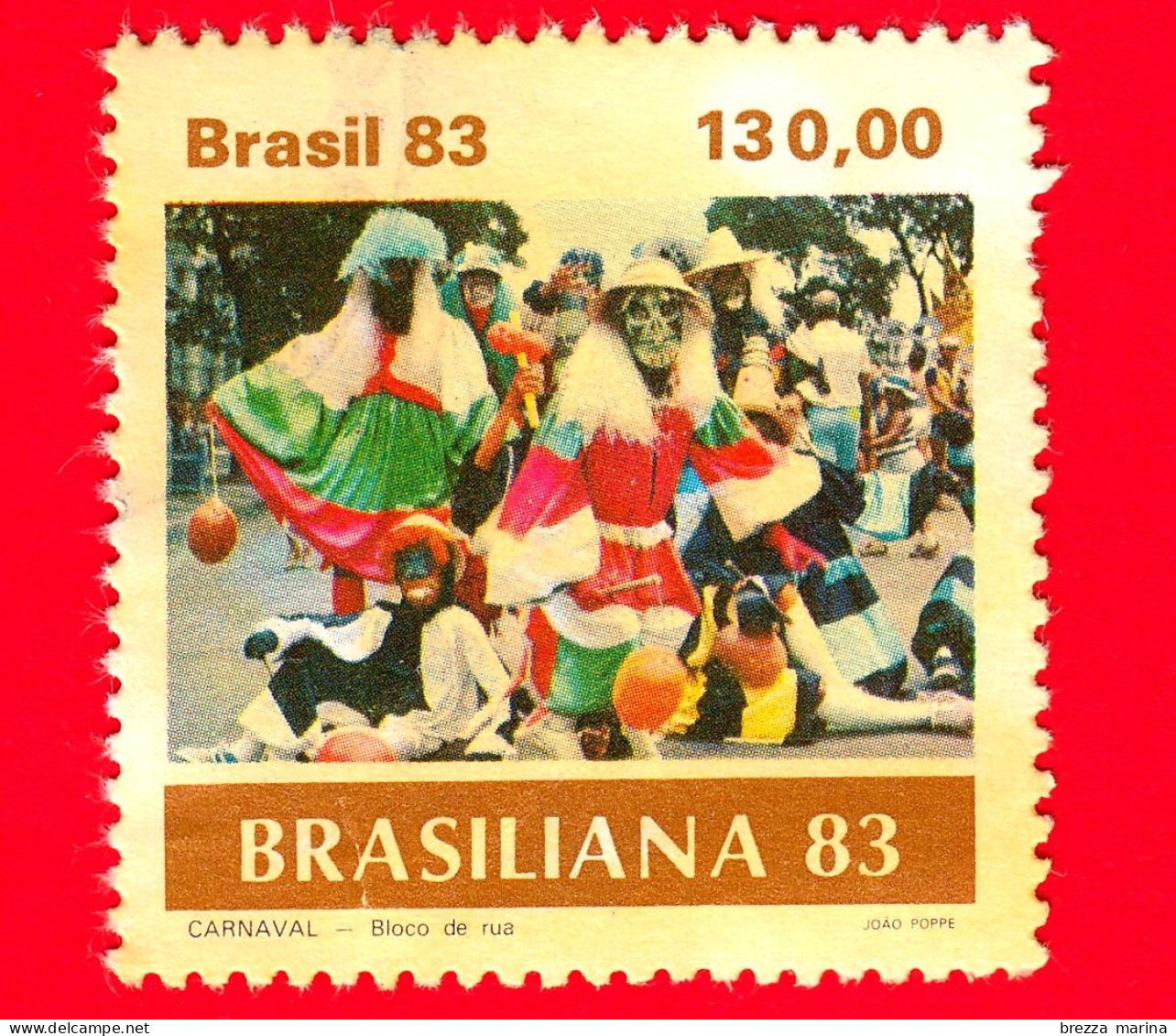 BRASILE - Usato - 1983 - Mostra Filatelica Internazionale BRASILIANA '83 - Carnevale - Clown, Samba - 130.00 - Used Stamps